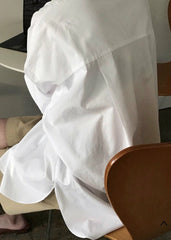 Kat Soft Oversized Shirt - White