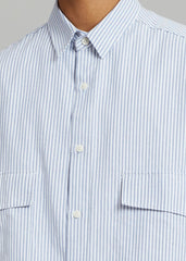 Ethan Pocket Shirt - Blue Stripe