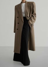 London Double Breasted Coat - Taupe