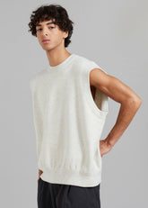 Owen Knit Vest - Grey Melange
