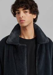 Justin Faux Fur Bomber - Storm
