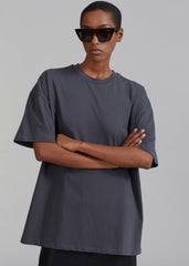 Faro Boxy Tee - Charcoal
