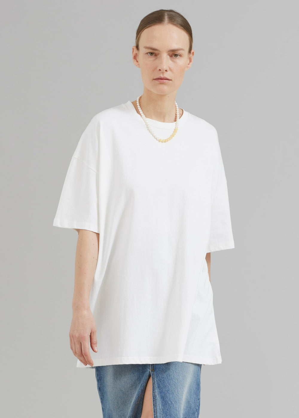 Faro Boxy Tee - White
