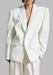 Jun Blazer - White