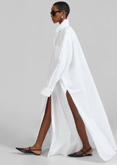 Avery Shirt Dress - White