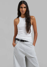 Ophelia Rib Tank Top - White