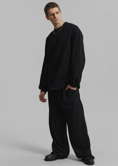 Peyton Pleated Pants - Black