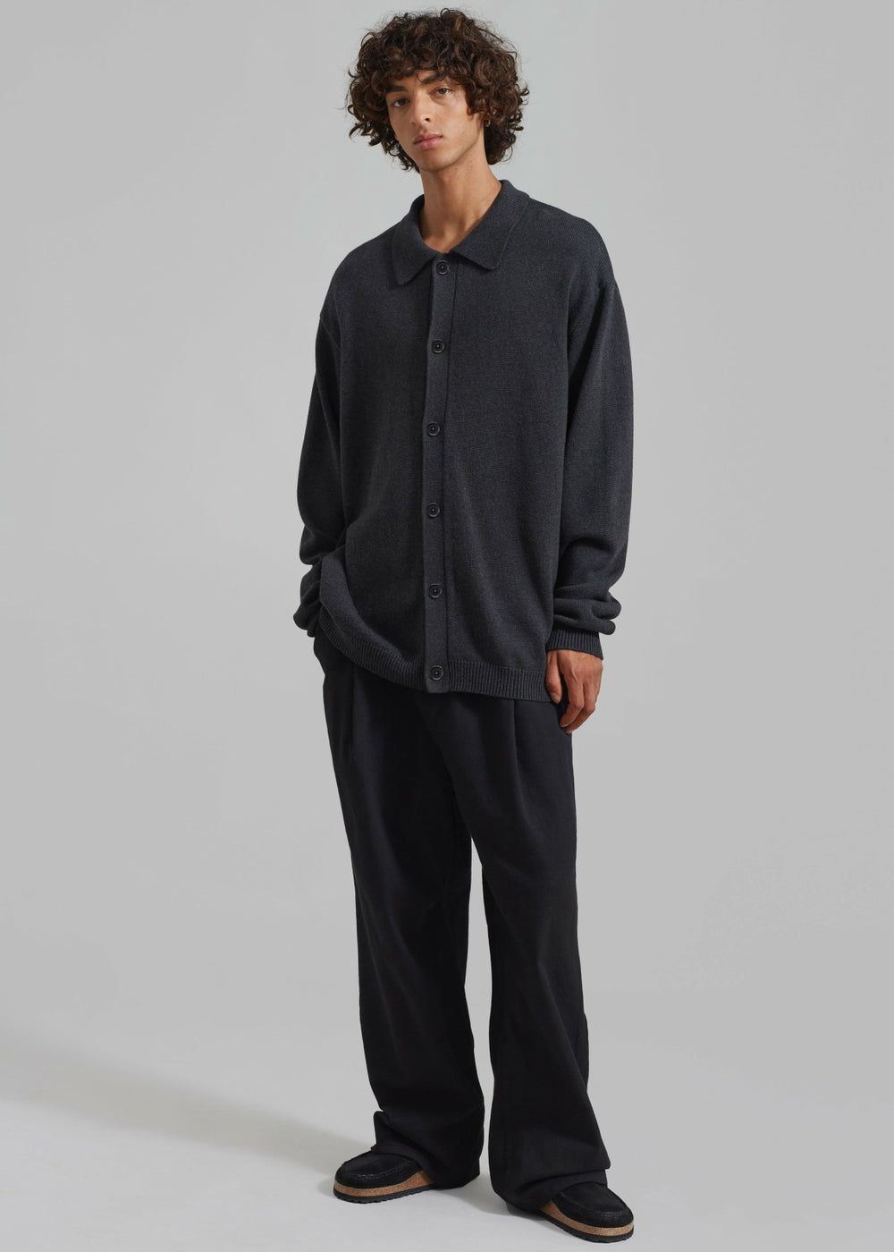 Myles Cardigan - Charcoal