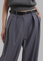 Ripley Pleated Trousers - Grey