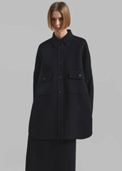 Dallas Wool Overshirt - Black