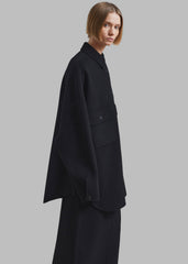 Dallas Wool Overshirt - Black