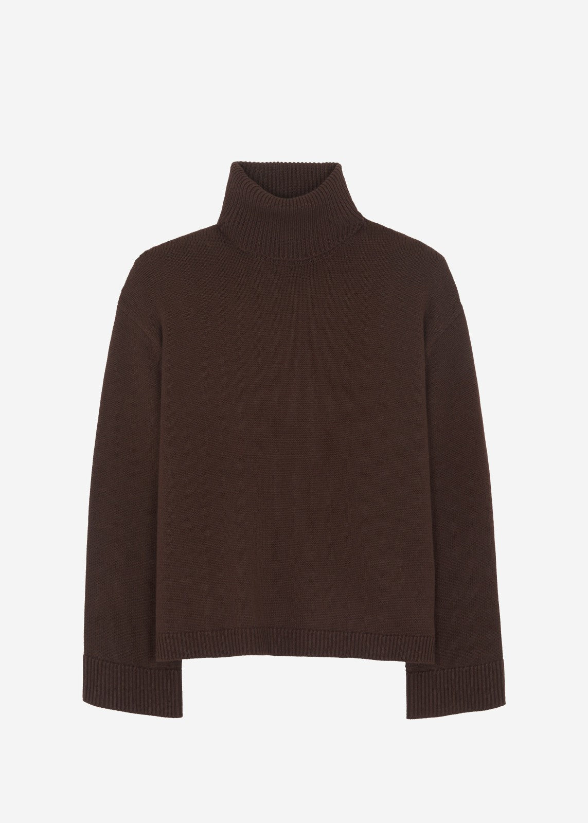 Rhea Trapeze Turtleneck - Brown