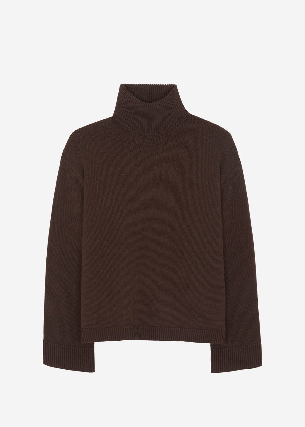 Rhea Trapeze Turtleneck - Brown