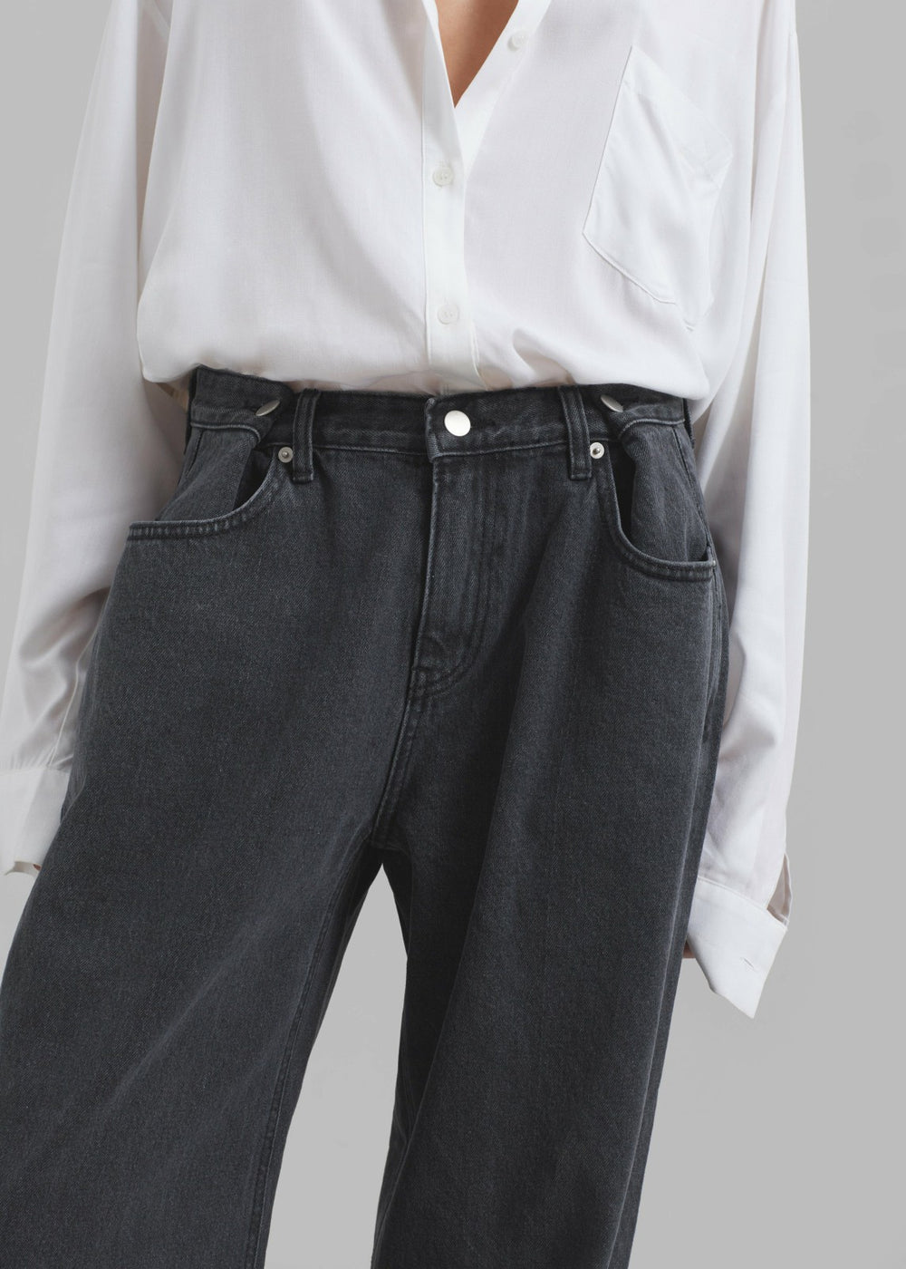 Hayla Denim Pants - Grey Wash