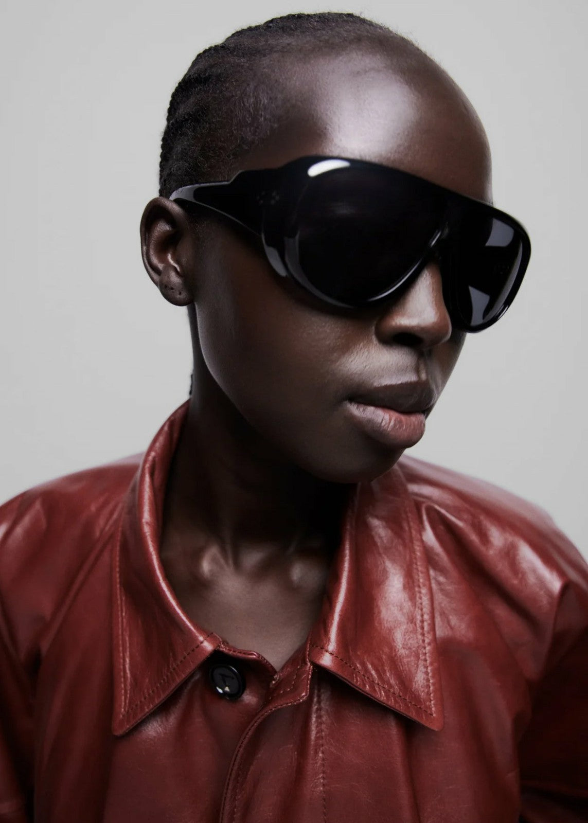 Port Tanger Gambia Sunglasses - Black Acetate/Black Lens