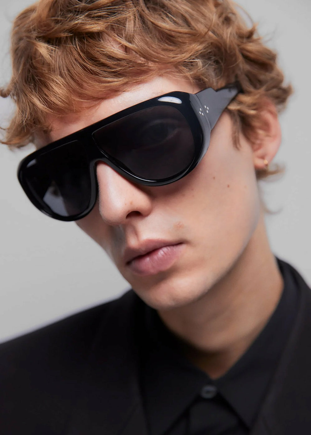 Port Tanger Gambia Sunglasses - Black Acetate/Black Lens