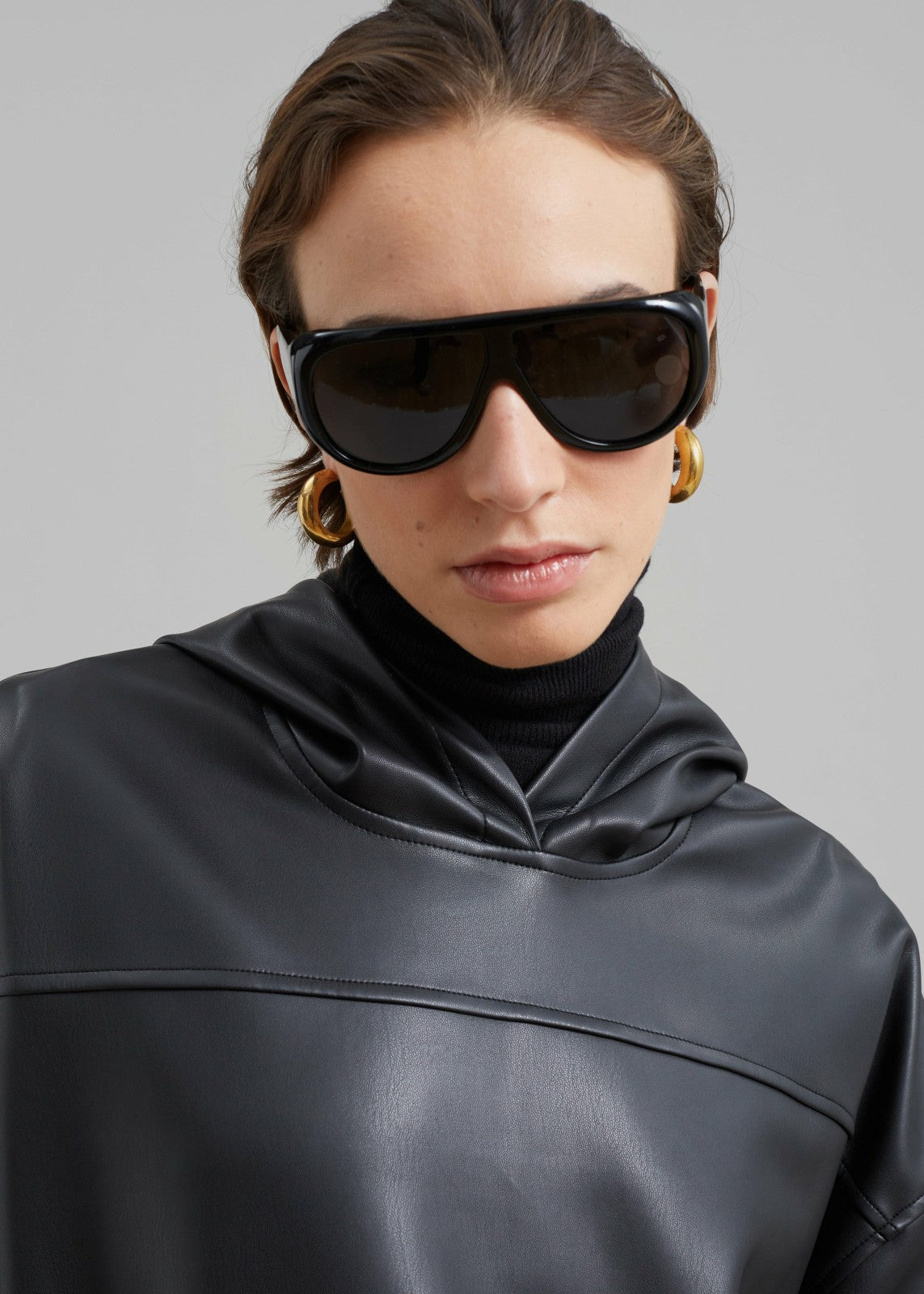 Port Tanger Gambia Sunglasses - Black Acetate/Black Lens