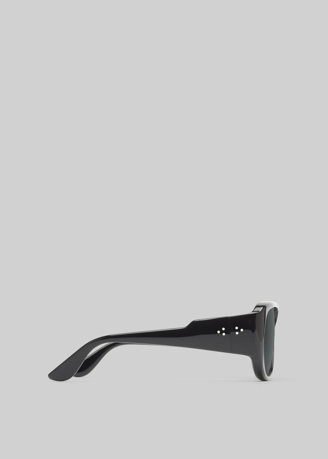 Port Tanger Gambia Sunglasses - Black Acetate/Black Lens