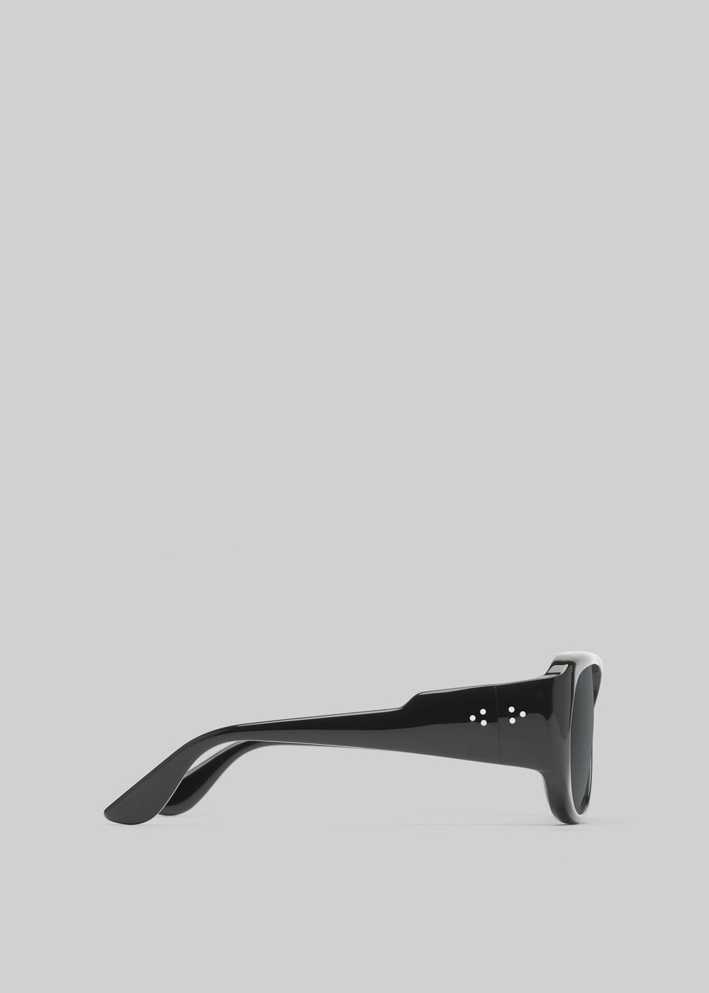 Port Tanger Gambia Sunglasses - Black Acetate/Black Lens