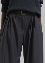 Nyla Pleated Pants - Charcoal