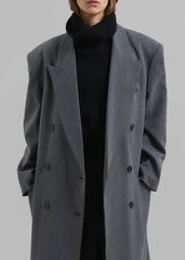 Delphina Long Coat - Grey
