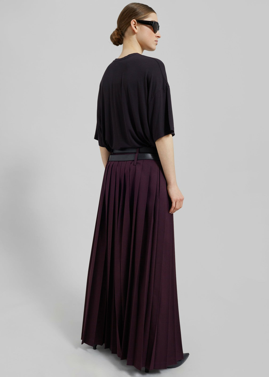 Ella Boxy Tee - Dark Plum