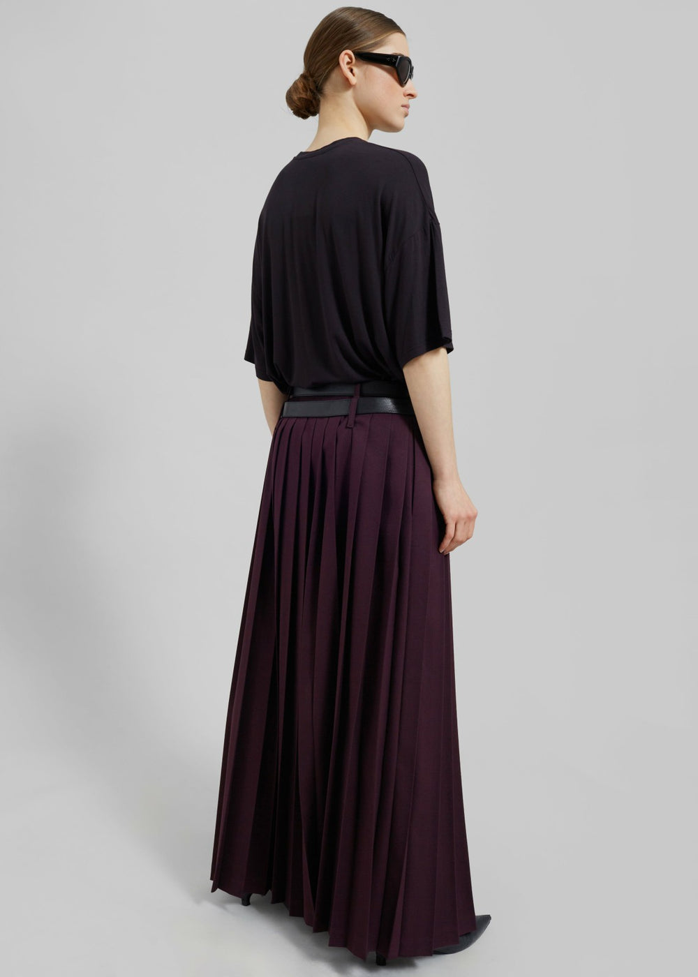 Ella Boxy Tee - Dark Plum
