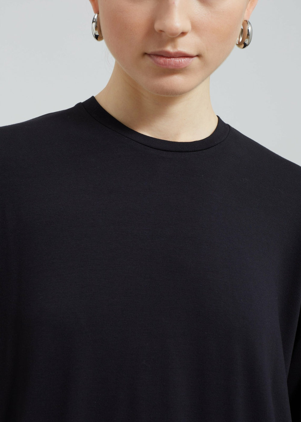 Ella Boxy Tee - Black