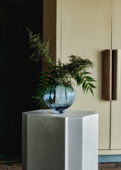 Louise Roe Glass Balloon Vase 01 - Blue