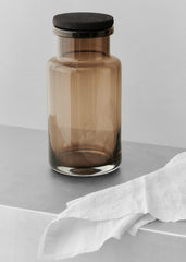 Louise Roe Vigga Glass Container - Smoke