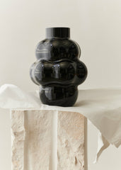 Louise Roe Glass Balloon Vase 04 - Black