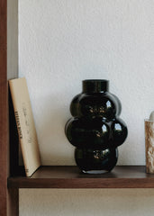 Louise Roe Glass Balloon Vase 04 - Black