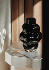 Louise Roe Glass Balloon Vase 04 - Black