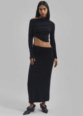 Margot Asymmetric Top - Black