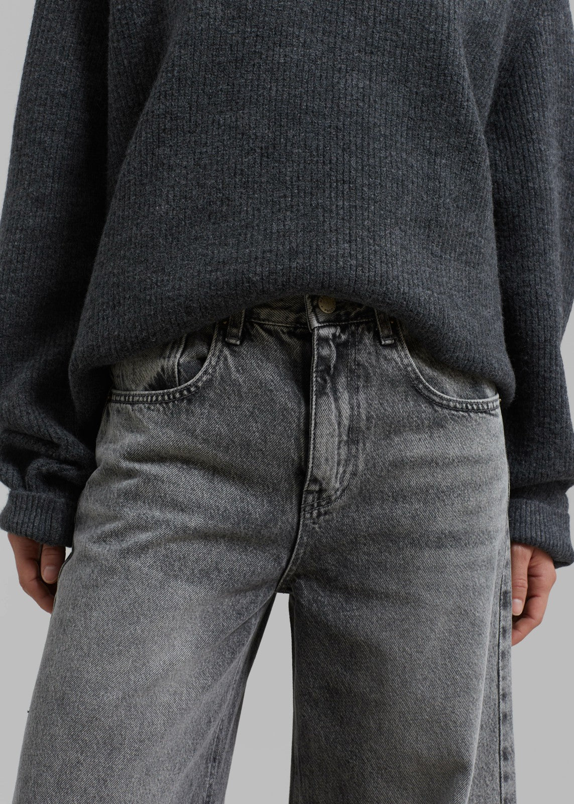 Alani Wide Leg Jeans - Black Wash