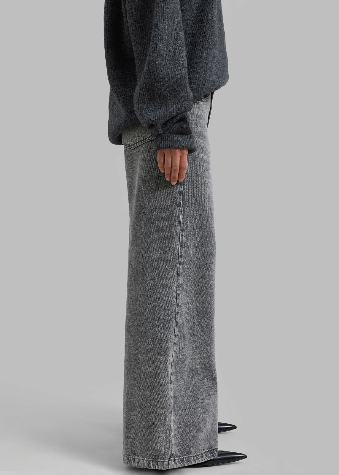 Alani Wide Leg Jeans - Black Wash