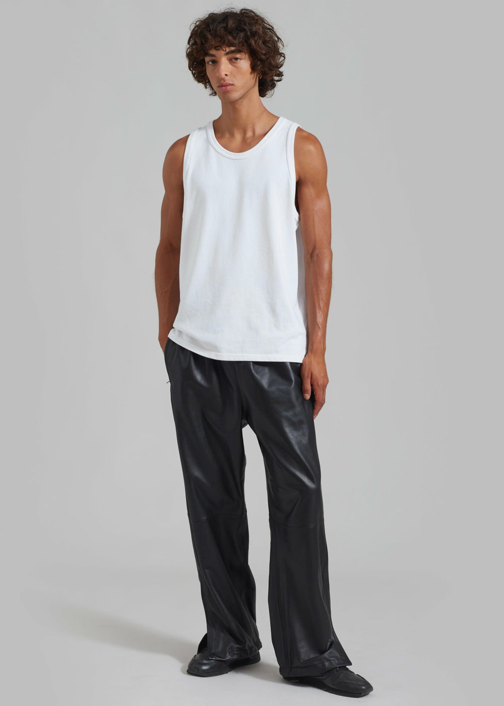 Kevin Leather Trousers - Black
