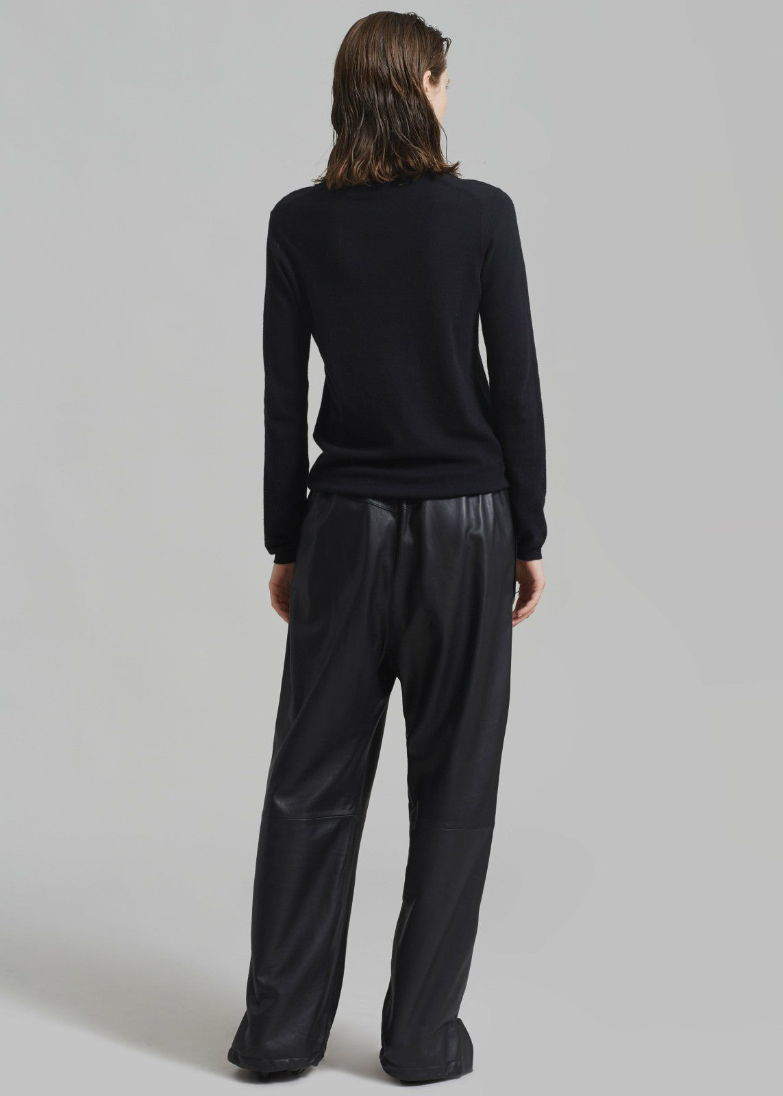 Kevin Leather Trousers - Black