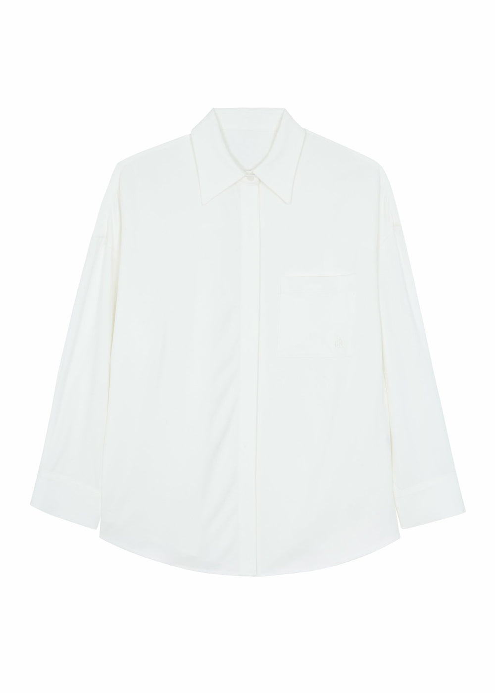 Della Midweight Button Up Shirt - White