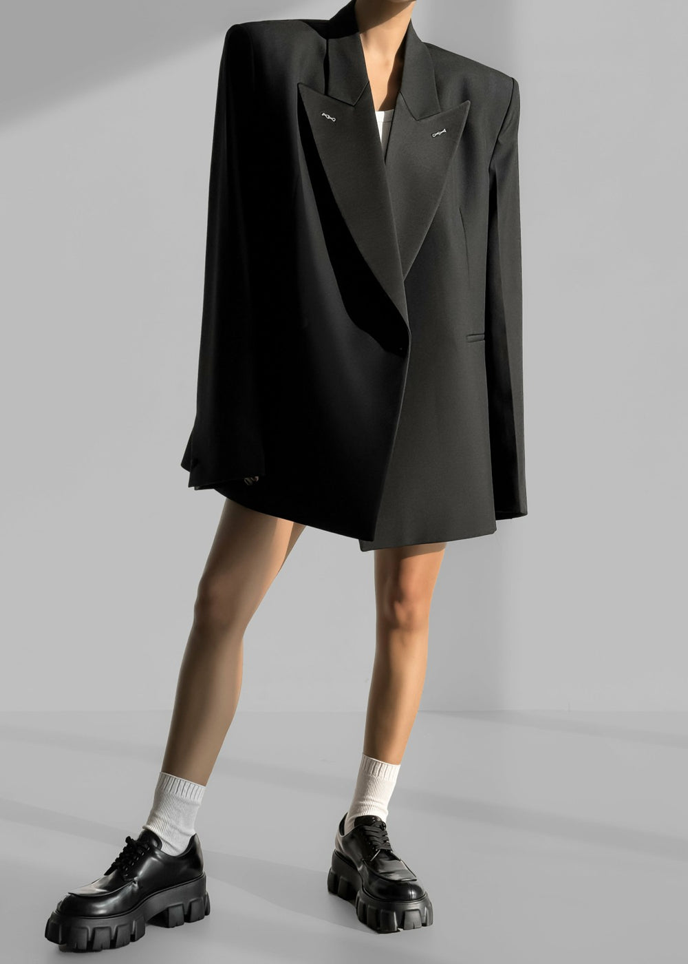 Cheyenne Padded Blazer - Black
