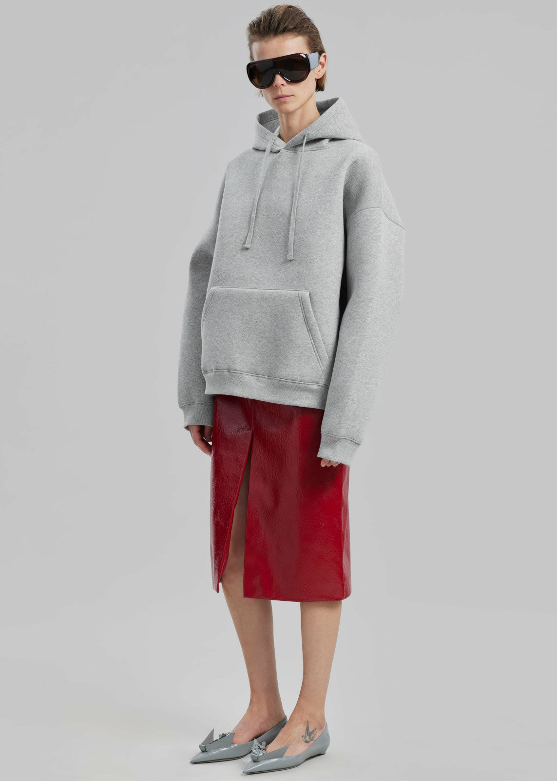 Easton Oversized Hoodie - Light Grey