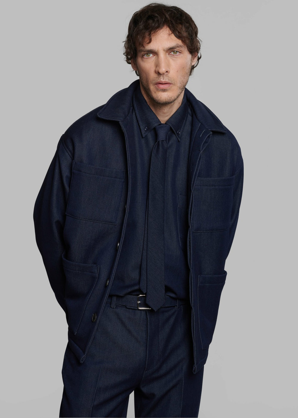 Mason Button Up Shirt - Indigo