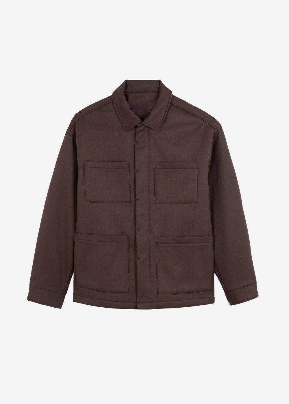 Mason Boxy Wool Jacket - Brown