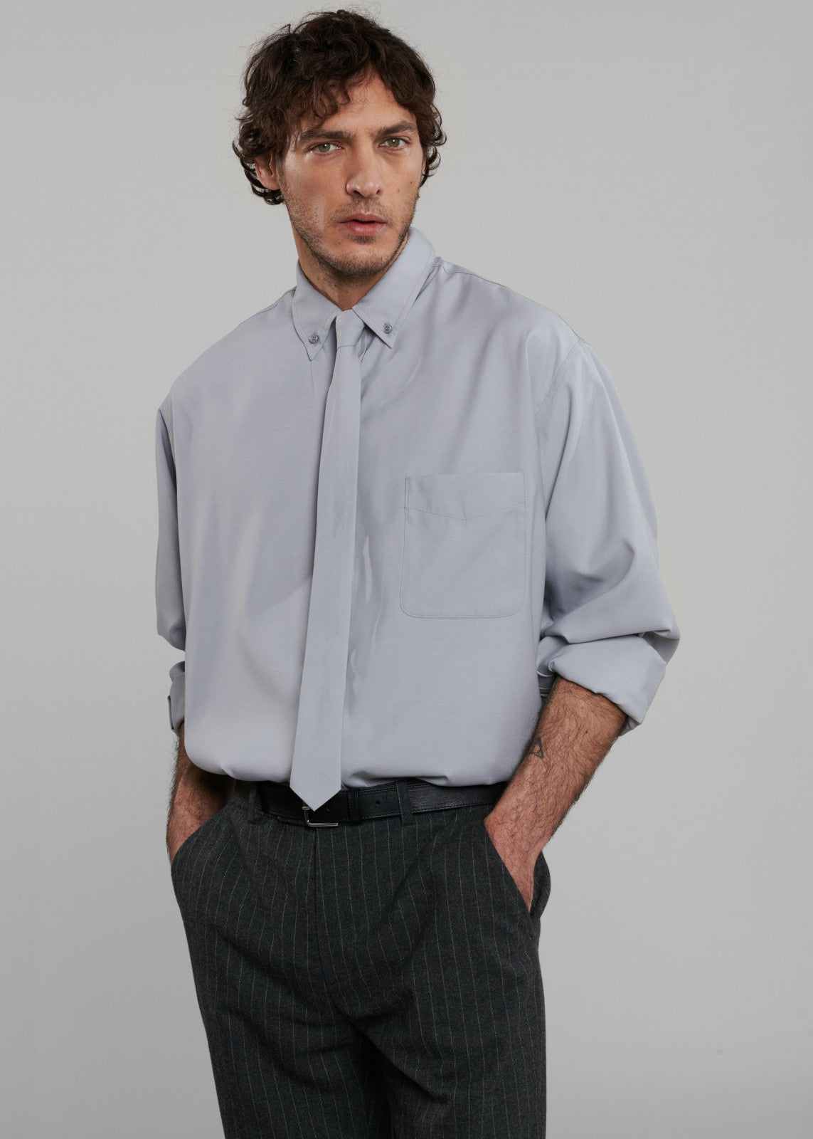 Sinclair Oxford Shirt - Grey