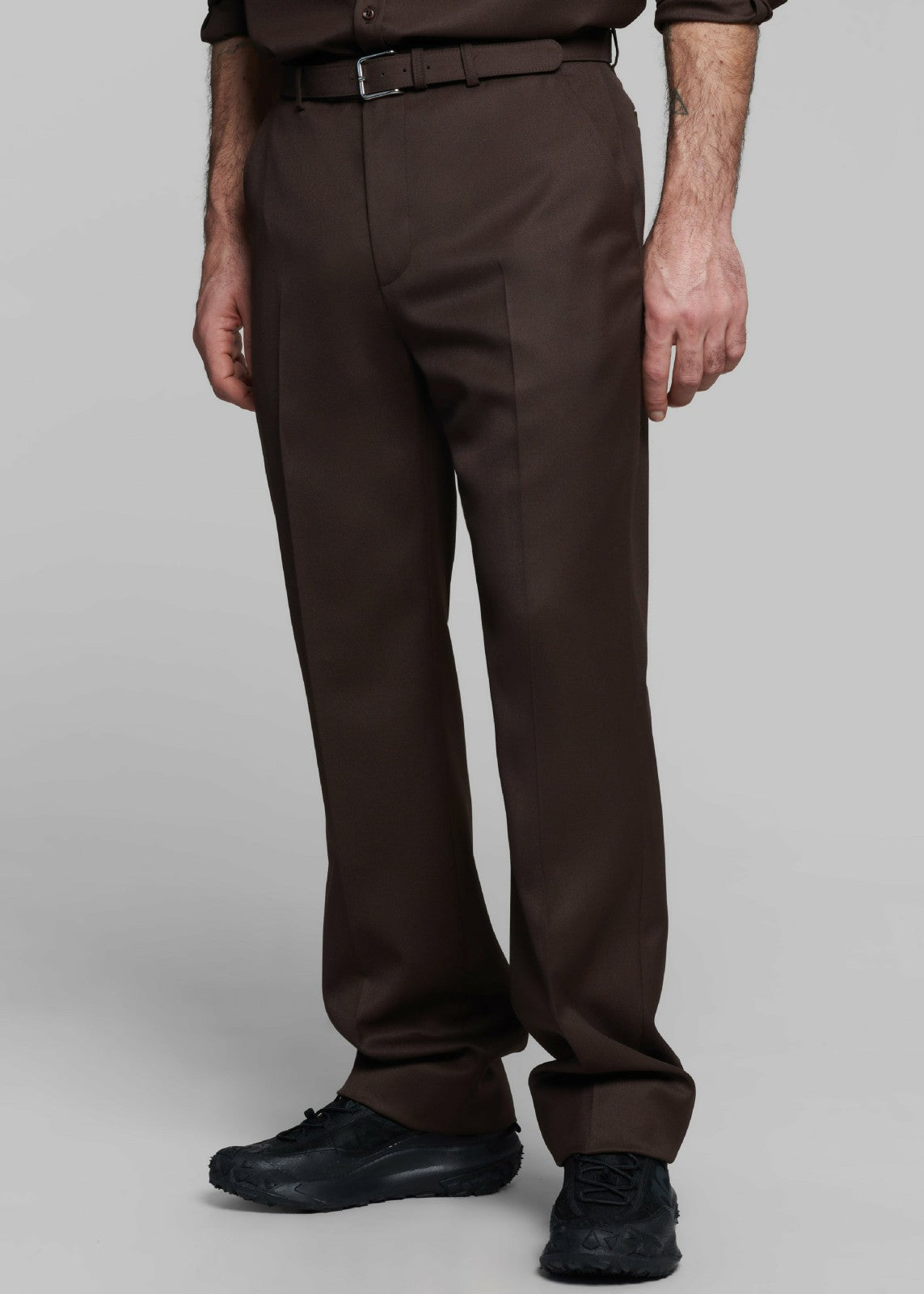 Mason Wool Trousers - Brown