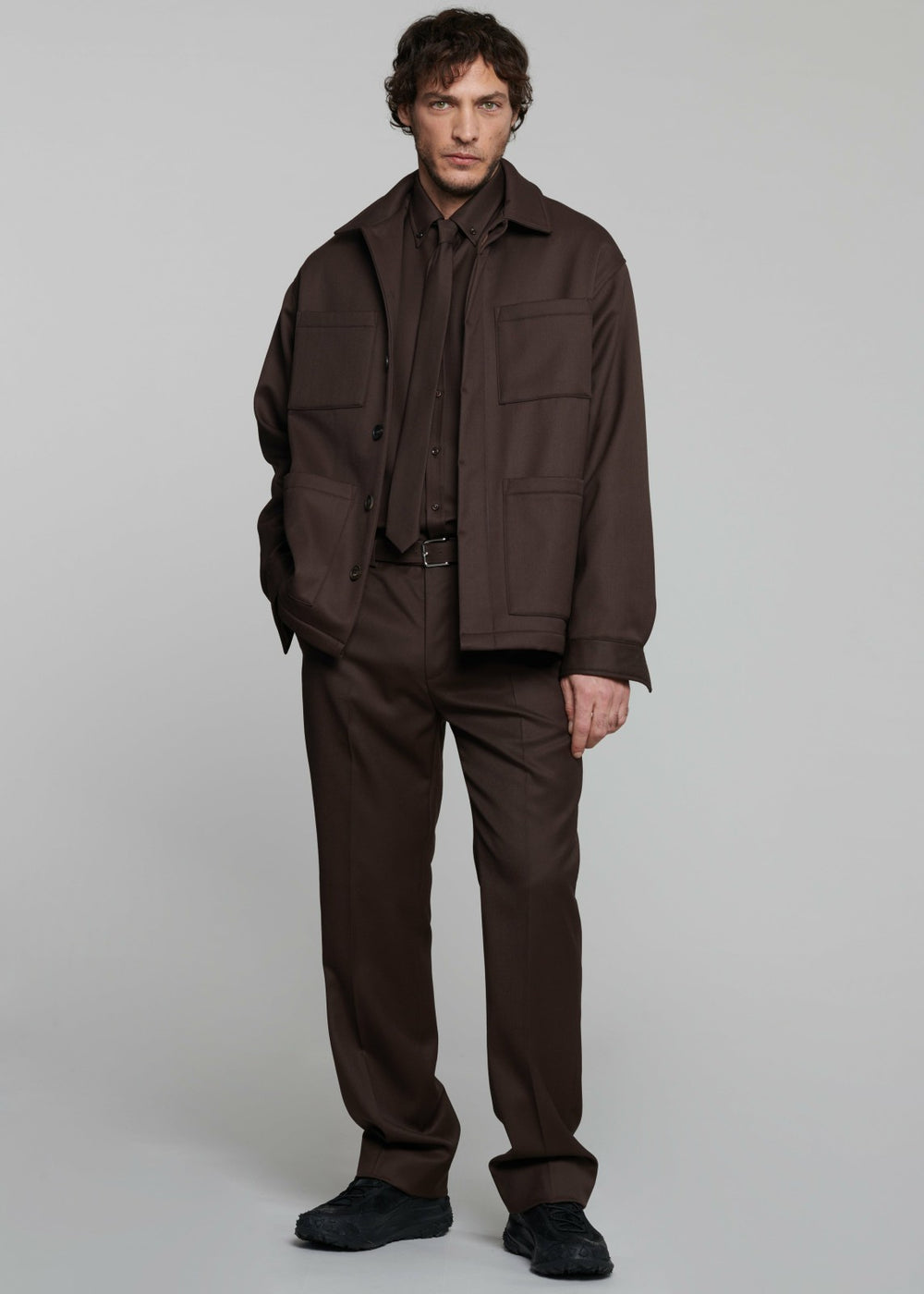 Mason Wool Trousers - Brown