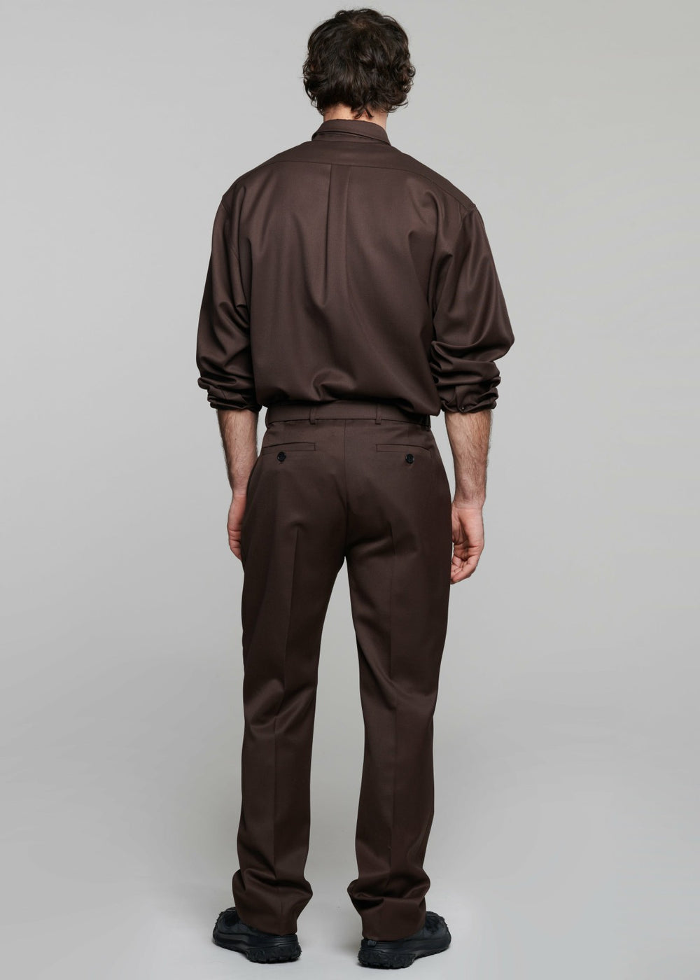 Mason Wool Trousers - Brown