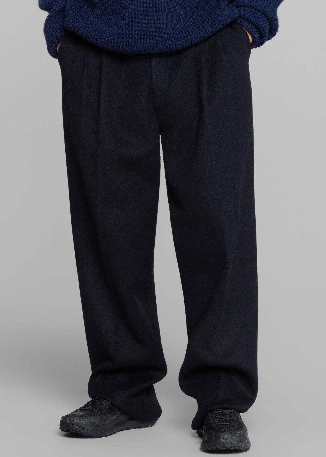 Beo Wool Suit Pants - Navy