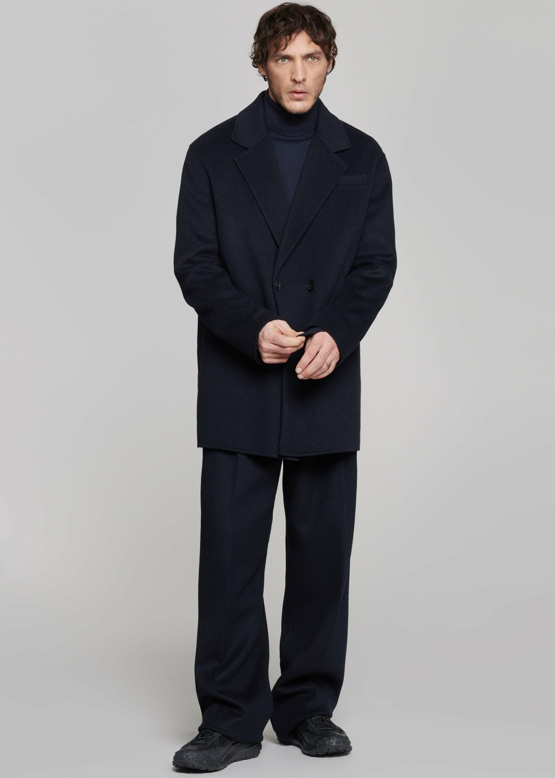 Beo Wool Suit Pants - Navy