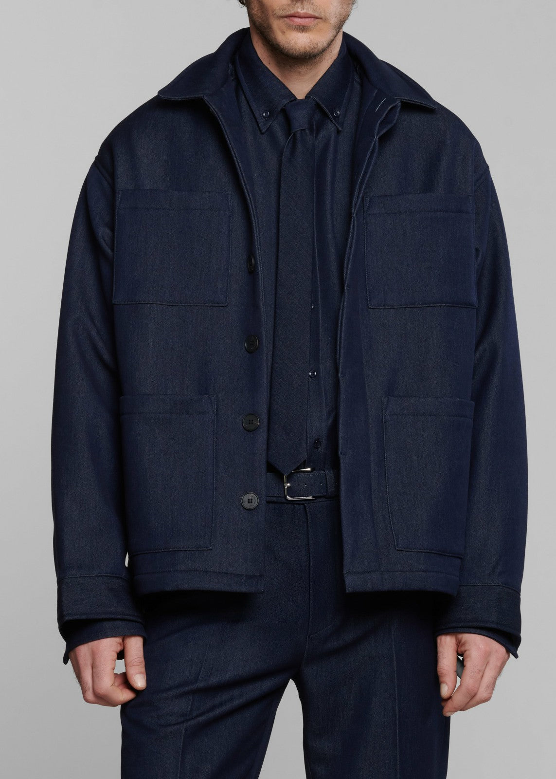 Mason Boxy Jacket - Indigo